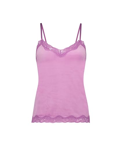 Hunkemöller Cami Top Velours Lace - Violet - L von HUNKEMÖLLER