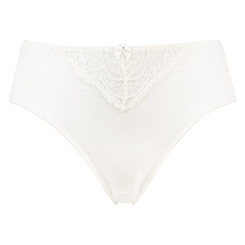 Hunkemöller Damen Hochsitzender Slip Sophie 2XL, Off White von HUNKEMÖLLER