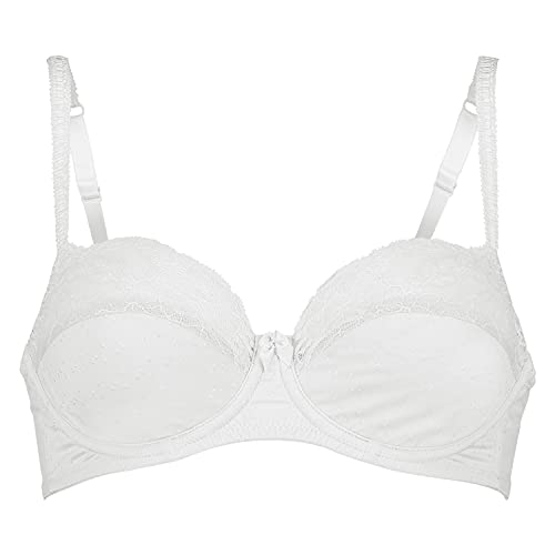 Hunkemöller Damen Nicht-Vorgeformter Bügel-BH Sophie Weiß C80115998, 80C (UK 36 C), Off White von HUNKEMÖLLER