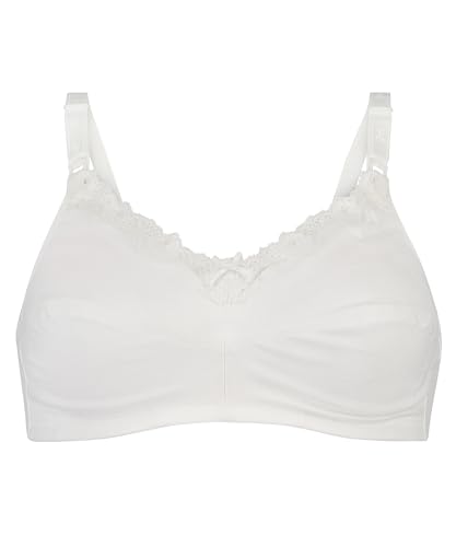 Hunkemöller Damen Nicht-Vorgeformter Still-BH D85, White von HUNKEMÖLLER