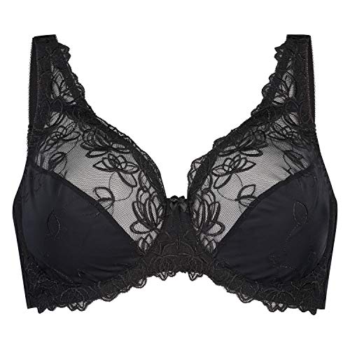 Hunkemöller Damen Unwattierter Bügel-BH Diva, Black, 75E von HUNKEMÖLLER