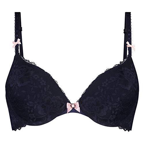 Hunkemöller Damen Vorgeformter Bügel-Push-up-BH Maya D70, Evening Blue von HUNKEMÖLLER