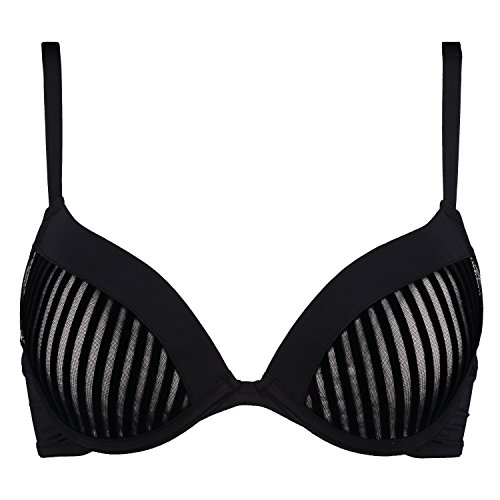 Hunkemöller Damen Vorgeformter Push-up-Bügel-BH Pia E75, Black von HUNKEMÖLLER