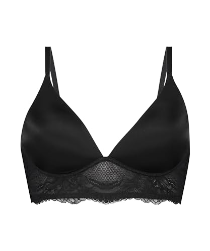 Hunkemöller Gepolsterter BH ohne Bügel Leonie - Caviar - 80D von HUNKEMÖLLER