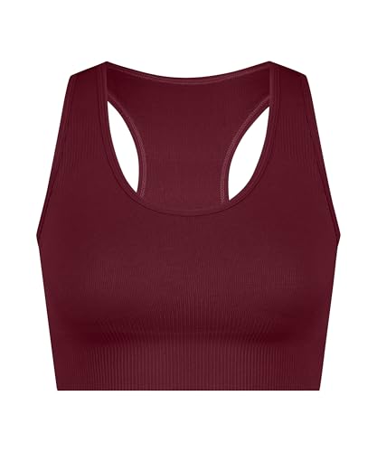 Hunkemöller HKMX Nahtloser Sport-BH - Syrah - L von HUNKEMÖLLER