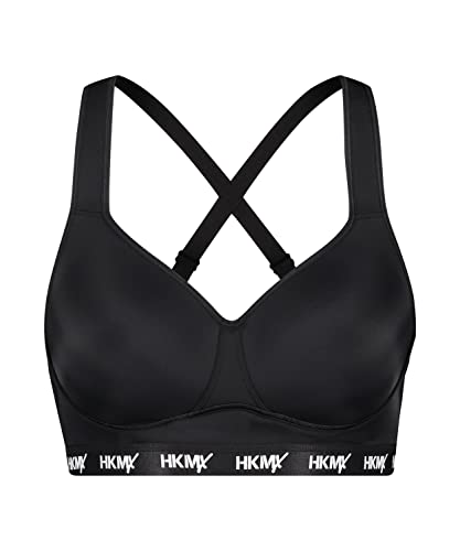Hunkemöller HKMX Sport-BH The All Star Level 2 - Black - 85E von HUNKEMÖLLER