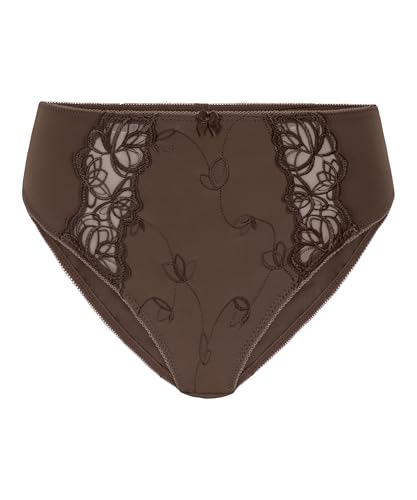 Hunkemöller Hochgeschnittener Slip Diva - Peppercorn - S von HUNKEMÖLLER