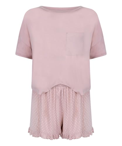 Hunkemöller Jersey-Pyjamaset - Pale Mauve - M von HUNKEMÖLLER