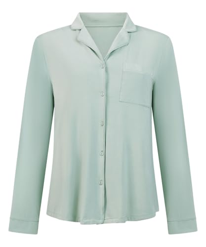 Hunkemöller Langärmelige Jersey-Jacke Essential - Iceberg Green - XL von HUNKEMÖLLER