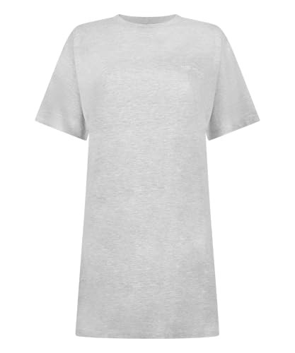 Hunkemöller Nachthemd - Soft Grey Melange - M/L von HUNKEMÖLLER