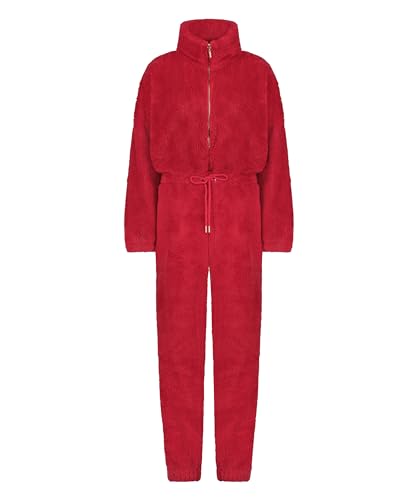 Hunkemöller Onesie Fleece - Bright Rose - M von HUNKEMÖLLER