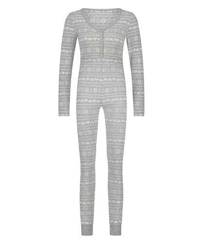 Hunkemöller Onesie - Soft Grey Melange - M von HUNKEMÖLLER