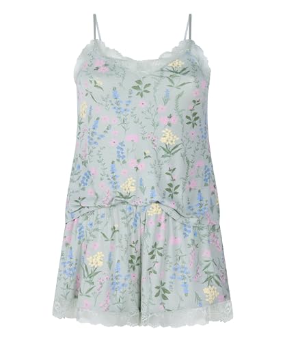 Hunkemöller Pyjama-Set - HKM Green - L von HUNKEMÖLLER