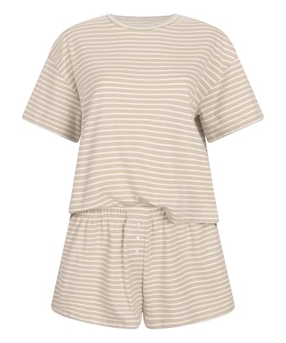 Hunkemöller Pyjama-Set Jersey - Oxford tan - M von HUNKEMÖLLER