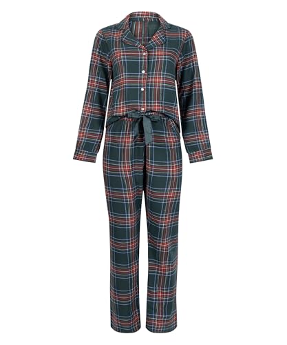 Hunkemöller Pyjamaset Flannel - Ponderosa Pine - L von HUNKEMÖLLER