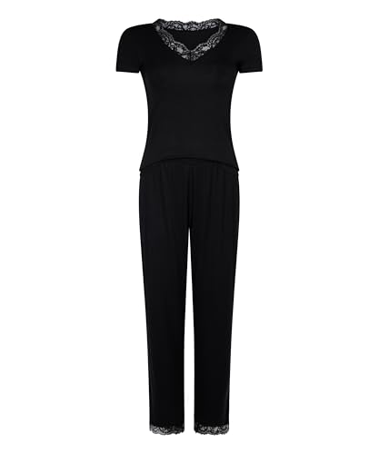 Hunkemöller Pyjamaset Nanna - Black - XS von HUNKEMÖLLER