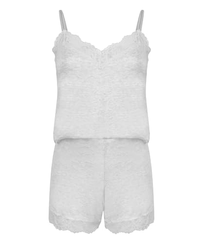 Hunkemöller Pyjamaset - Soft Grey Melange - XL von HUNKEMÖLLER