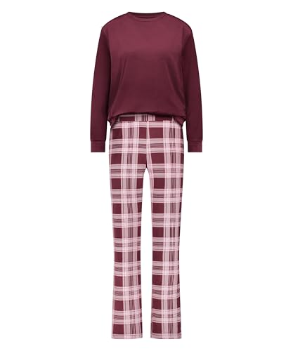Hunkemöller Pyjamaset Velours - Tawny Port - 2XL von HUNKEMÖLLER