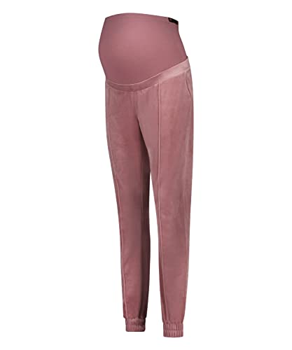 Hunkemöller Schwangerschafts-Jogginghose Velours Pintuck - Nostalgia Rose - XL von HUNKEMÖLLER