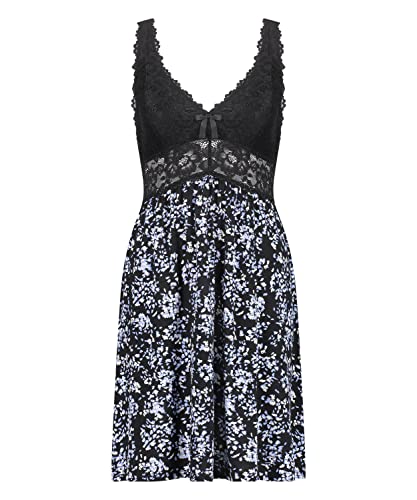 Hunkemöller Slipdress Nora Lace - Black - 2XS von HUNKEMÖLLER