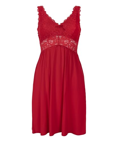 Hunkemöller Slipdress Nora Lace - Tango red - L von HUNKEMÖLLER