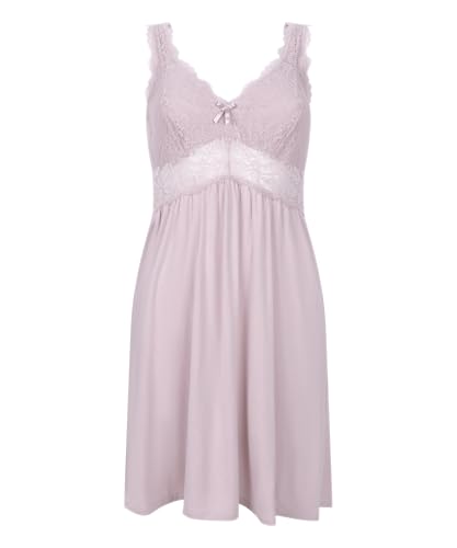 Hunkemöller Slipdress Nora Lace - Violet Ice - 2XL von HUNKEMÖLLER