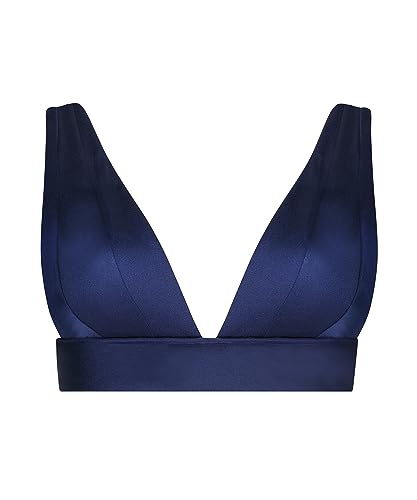 Hunkemöller Triangel-Bikini-Top Luxe - Navy - S von HUNKEMÖLLER