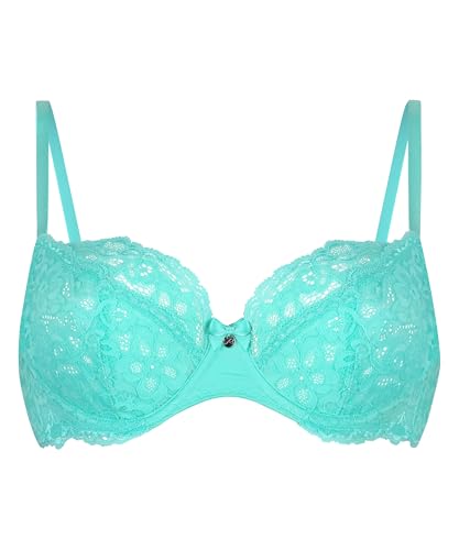 Hunkemöller Unwattierter Bügel-BH Marine - Pool Blue - 75E von HUNKEMÖLLER