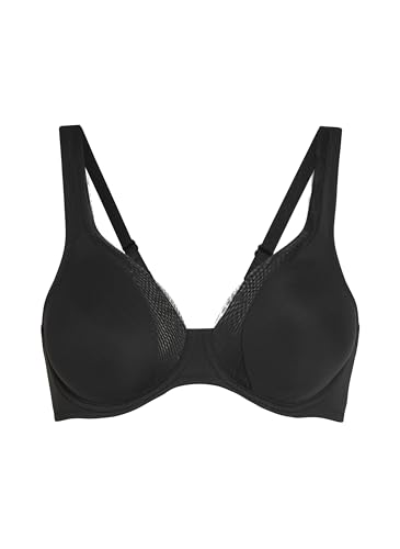 Hunkemöller Unwattierter Bügel-BH Mesh - Caviar - 85F von HUNKEMÖLLER