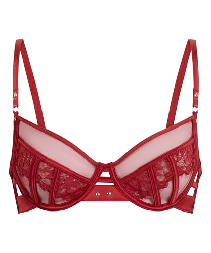 Hunkemöller Unwattierter Bügel-BH Sable - Chili Pepper - 75B von HUNKEMÖLLER