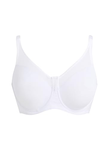 Hunkemöller Unwattierter Minimizer-Bügel-BH Nina - White - 75C von HUNKEMÖLLER