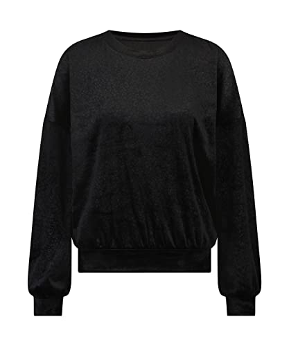 Hunkemöller Velours Top - Black - 2XS von HUNKEMÖLLER