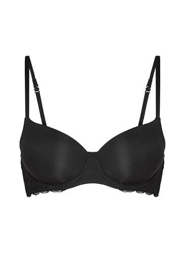 Hunkemöller Vorgeformter Bügel-BH Angie mit Spitze - Black - 70B von HUNKEMÖLLER