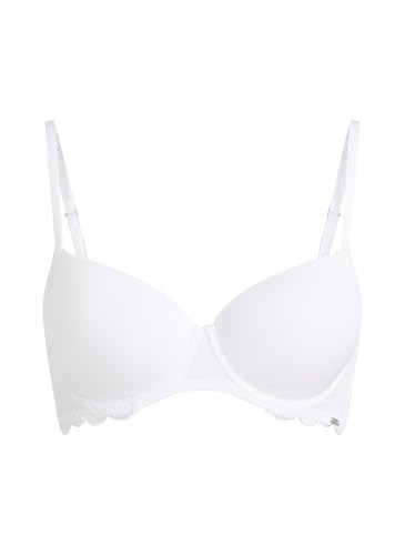 Hunkemöller Vorgeformter Bügel-BH Angie mit Spitze - White - 80D von HUNKEMÖLLER