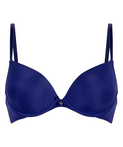 Hunkemöller Vorgeformter Bügel-BH Plunge - Clematis Blue - 80C von HUNKEMÖLLER