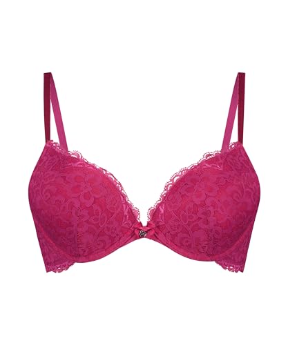 Hunkemöller Vorgeformter Push-up-Bügel-BH Marine - Festival Fuchsia - 70A von HUNKEMÖLLER