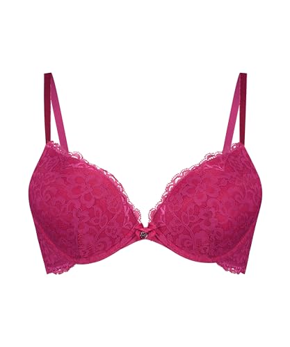 Hunkemöller Vorgeformter Push-up-Bügel-BH Marine - Festival Fuchsia - 70C von HUNKEMÖLLER