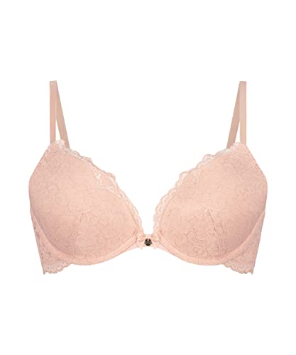 Hunkemöller Vorgeformter Push-up-Bügel-BH Marine - Peach Skin - 75D von HUNKEMÖLLER