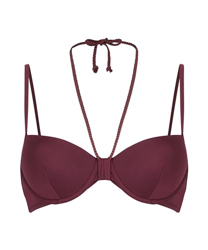 Hunkemöller Vorgeformtes Bügel-Bikinioberteil Luxe - Red Purple - 65E von HUNKEMÖLLER