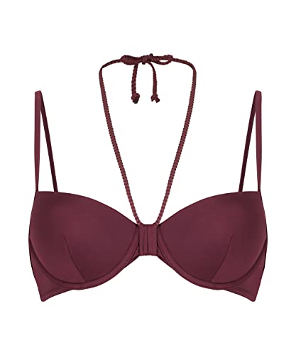 Hunkemöller Vorgeformtes Bügel-Bikinioberteil Luxe - Red Purple - 70D von HUNKEMÖLLER