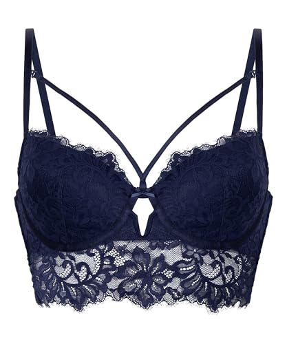 Hunkemöller Wattierter Longline-Bügel-BH Isabella - Peacoat - 70E von HUNKEMÖLLER