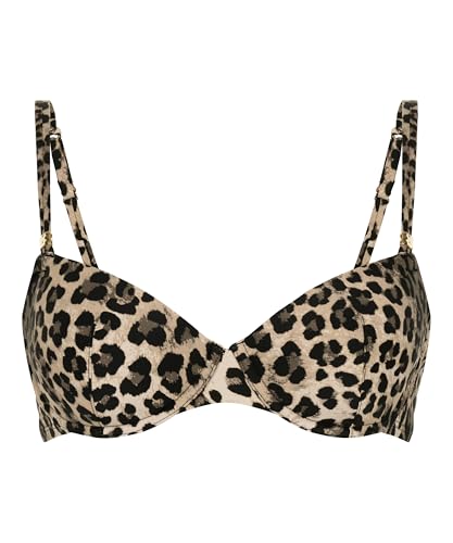 Hunkemöller Wattiertes Bügel-Bikinioberteil Animalia - Potting Soil - 75F von HUNKEMÖLLER