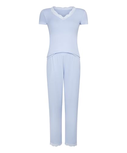 Pyjamaset Nanna - Brunnera Blue - XS von HUNKEMÖLLER
