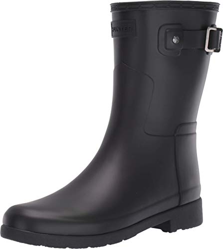 HUNTER Damen Boots Original Refined Short WFS1098RMA schwarz 38 von HUNTER