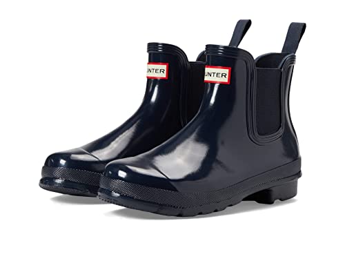 Hunter Damen Chelsea Gloss Bootsschuh, Navy, 42 EU von HUNTER