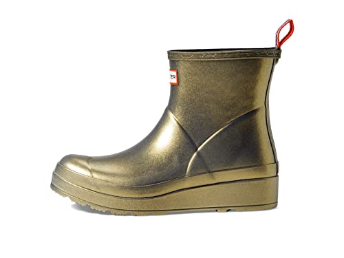 HUNTER Damen Gummistiefel gold/rot/schwarz/beige 37 von HUNTER