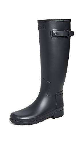 HUNTER Damen Original Refined Gummistiefel, Schwarz (Black) von HUNTER