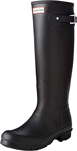 HUNTER Damen Original Tall Mode-Stiefel, schwarz, 37 EU von HUNTER