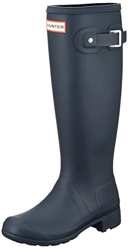 Hunter Damen Original Tour Rubber Navy Stiefel 40-41 EU von HUNTER