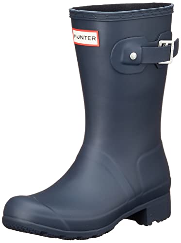 HUNTER Damen Original Tour Short Rubber Navy Stiefel 38 EU von Hunter